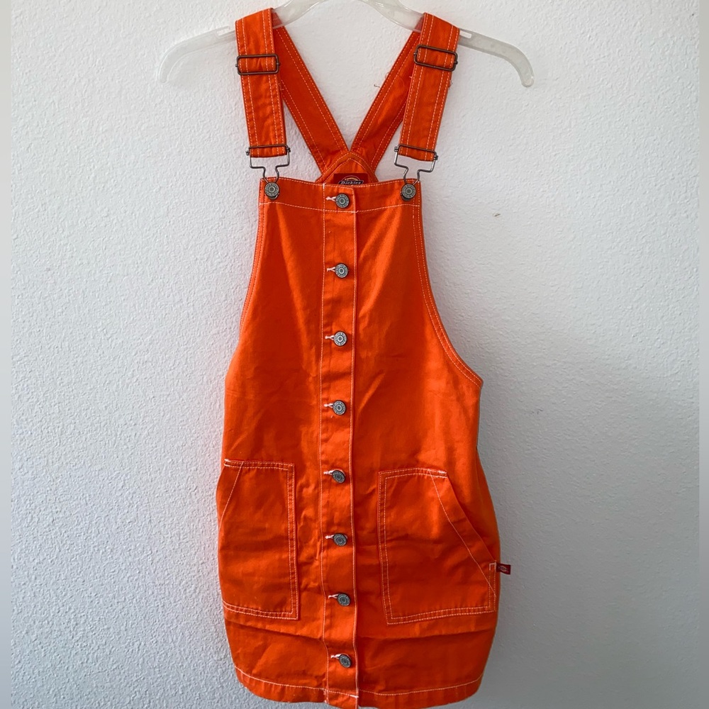DICKIES - Bright Orange Carpenter Cargo Dress - Size X Small
